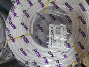 Flex Cable 2.5mm, 3 Core, 91.44mts, White.