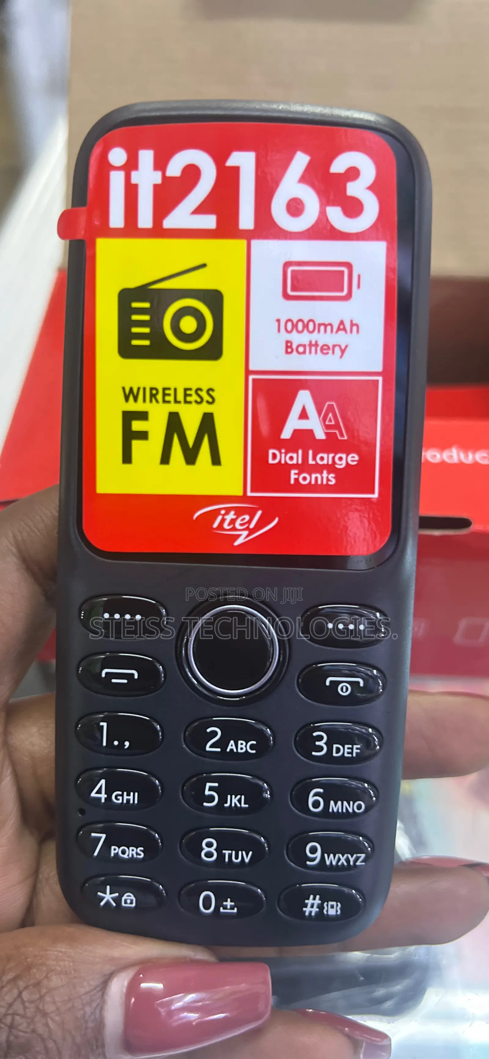 New Itel it2163 Black