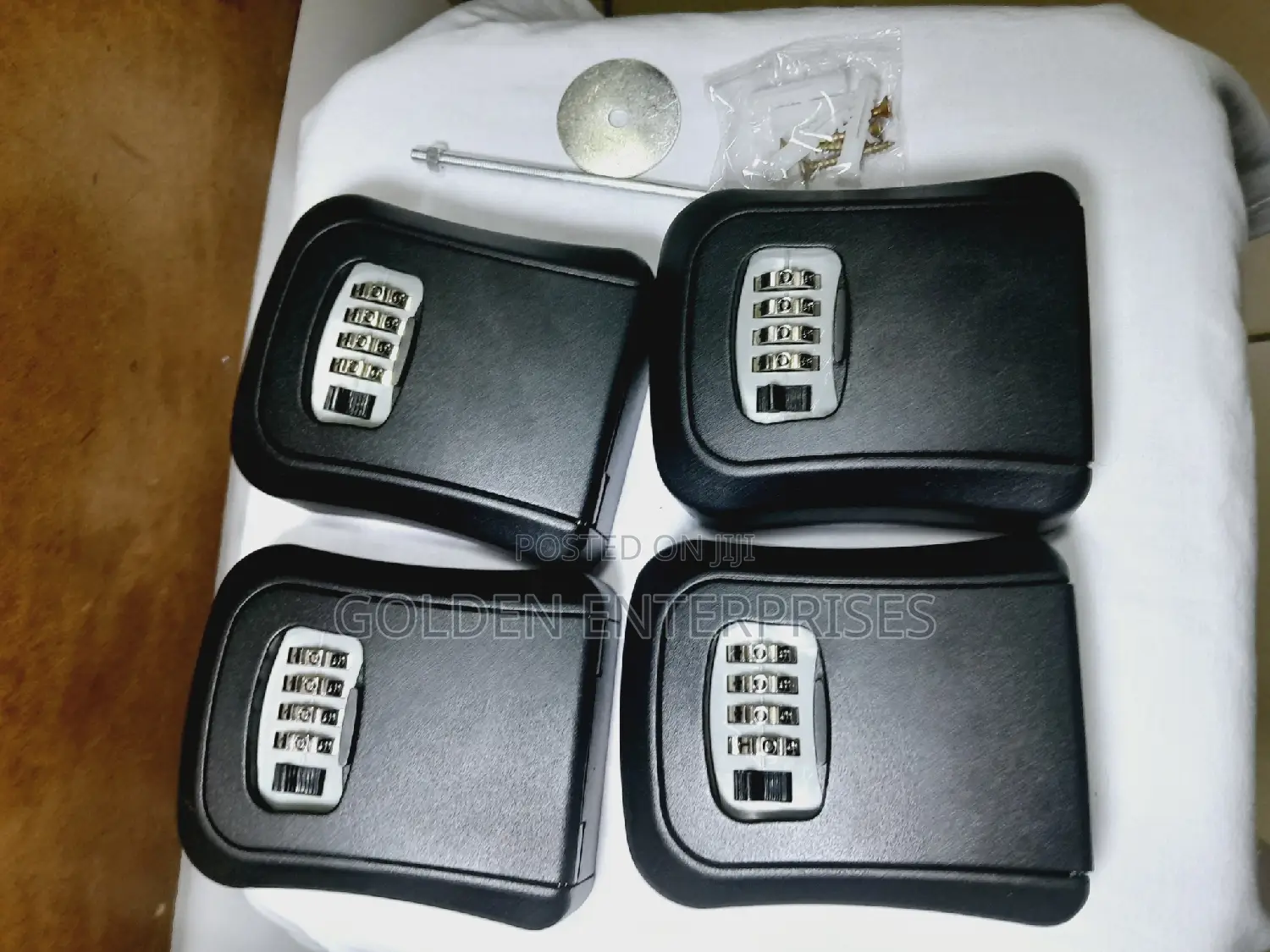 Black Full Metallic Airbnb Wall Mount Key Lock Box