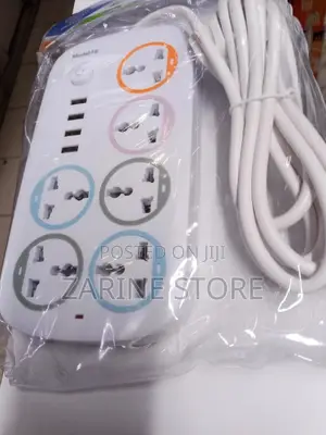 Extension Socket6ways, 3metres Cable