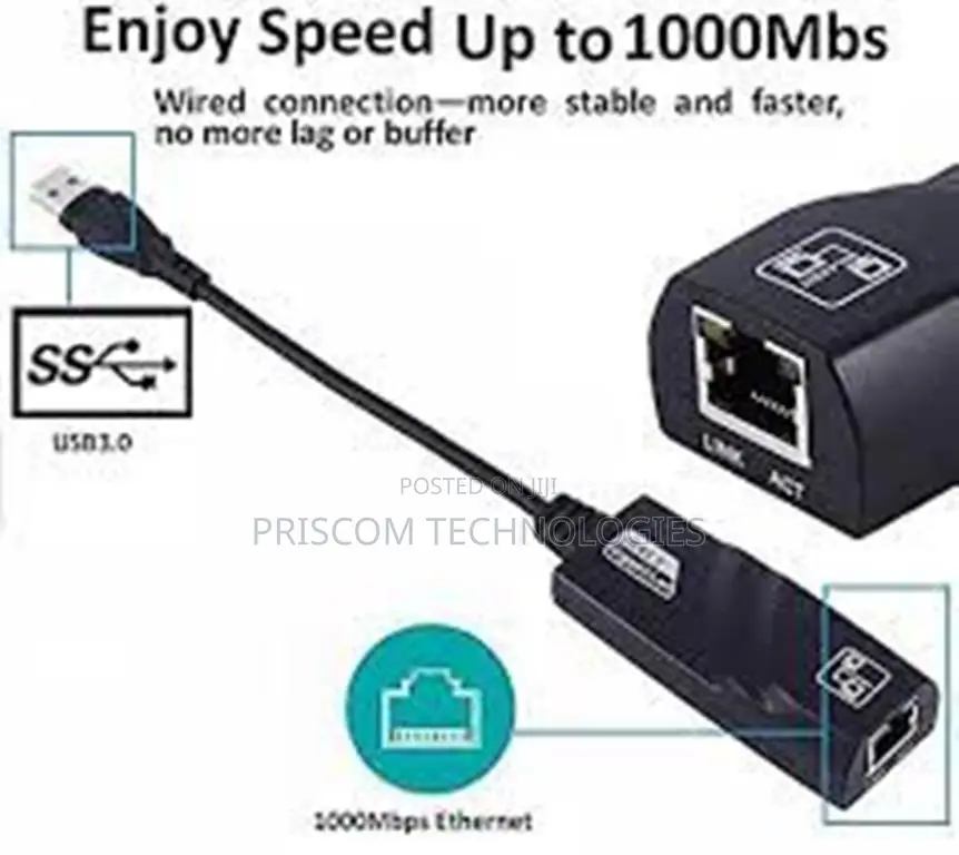 USB 3.0 TO RJ45 Network Card LAN Adapter MBPS
