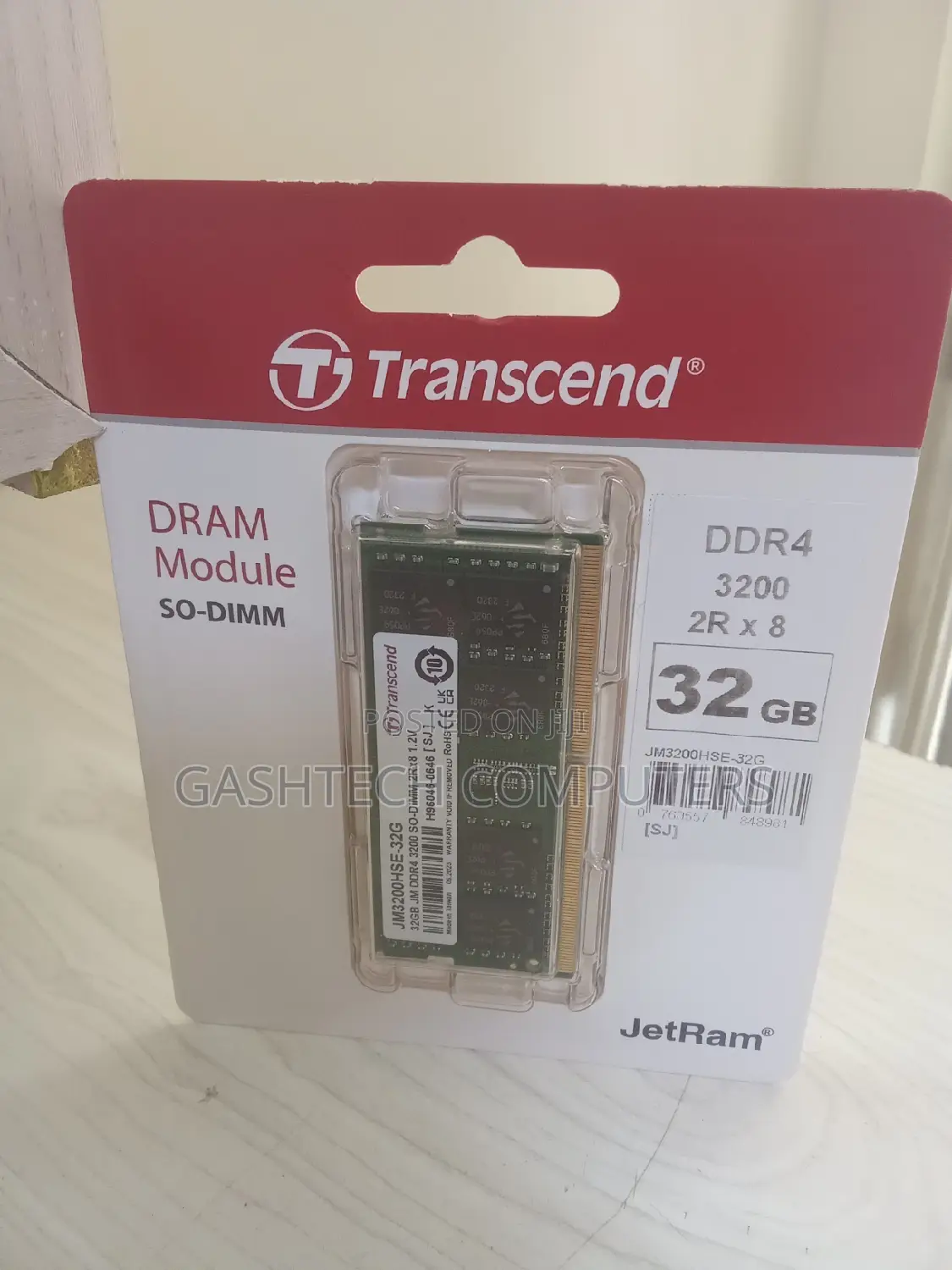 Transcend Desktop RAM DDR4 32GB 2666