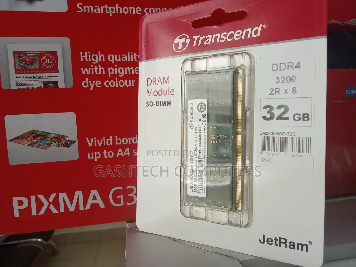 %^% Transcend Desktop RAM DDR4 32GB 2666 %%