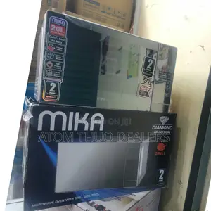 20L Mika Digital Microwave Oven With Grill -Silver