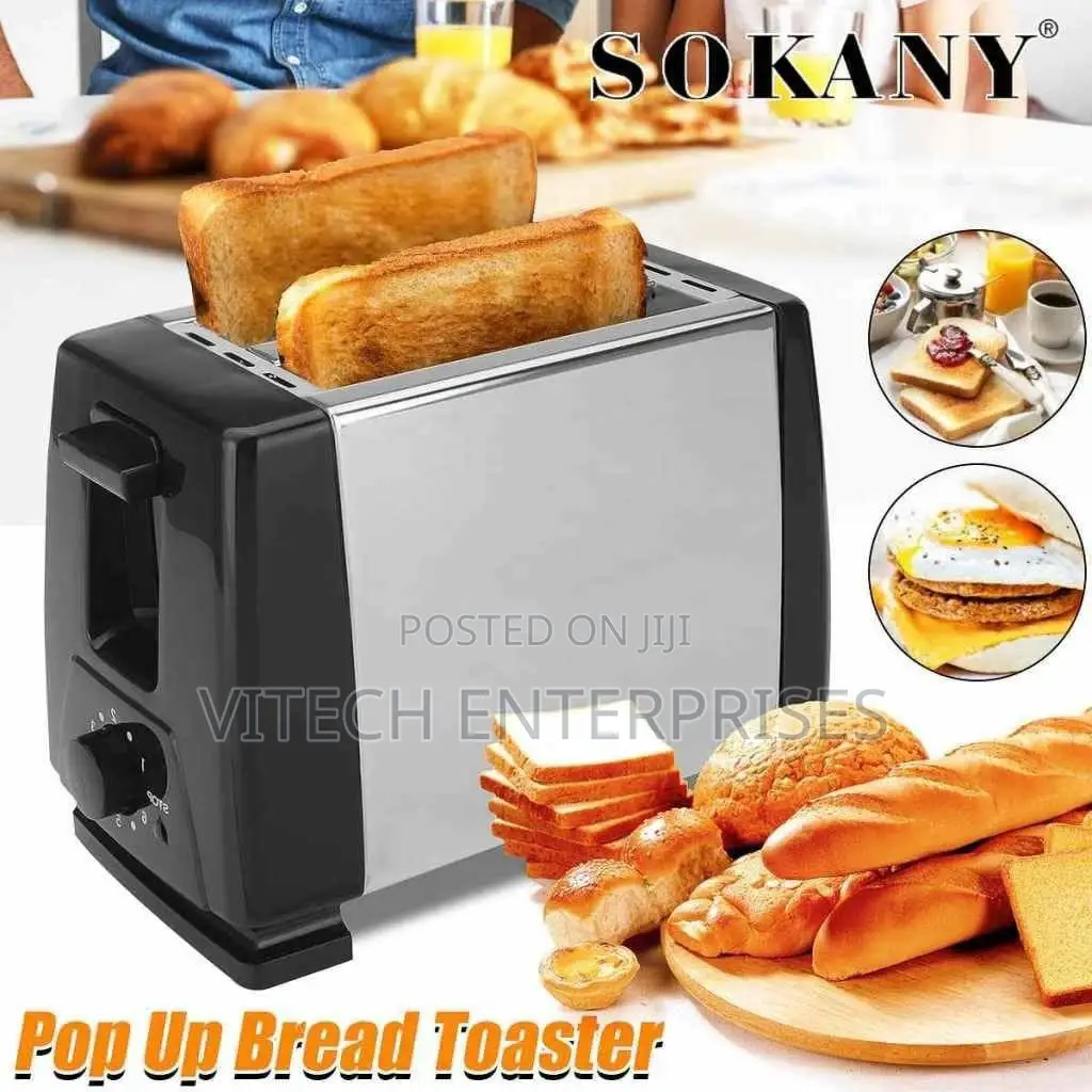 Sokany Automatic 2 Bread Toaster Breakfast MACHINE
