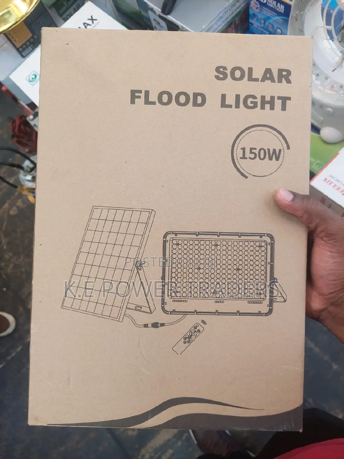 150W Solar Flood Light