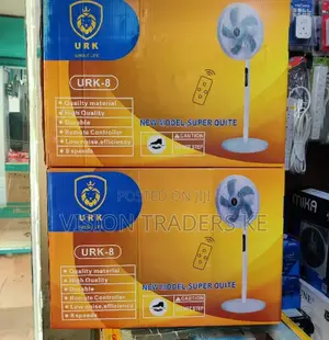 URK 16 Inches Standing Fan With Remote Control.