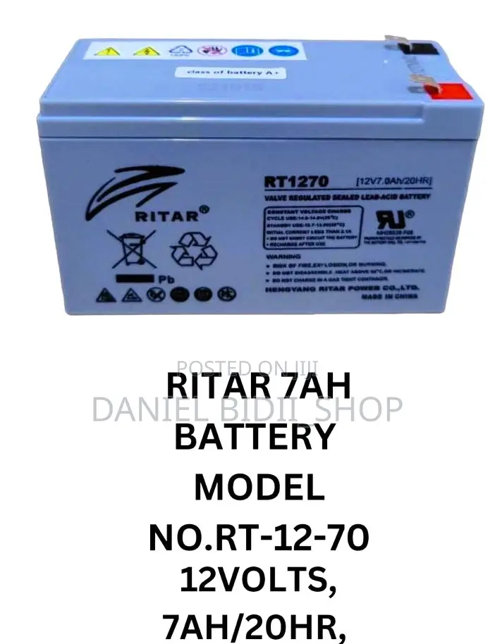 Ritar 12v 7ah Backup Solar Battery