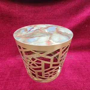 High-Quality Laser Cut Powdercoated Side Table.