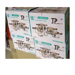 JP 10pcs High Class Heavy Duty Induction Cookware Set
