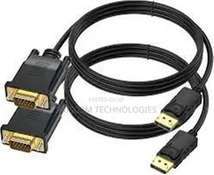 1080P 720P Displayport to VGA Cable, 6ft DP to VGA Converter
