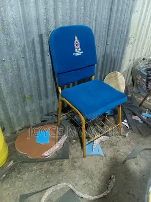 Church Chair, Blue With Logo 