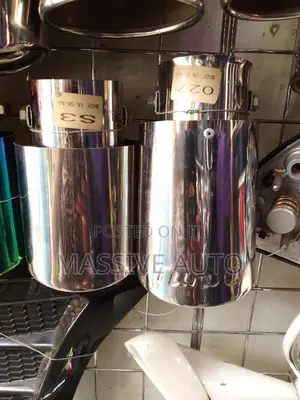 Pure Silver Stainless Steel Car Exhaust Tips