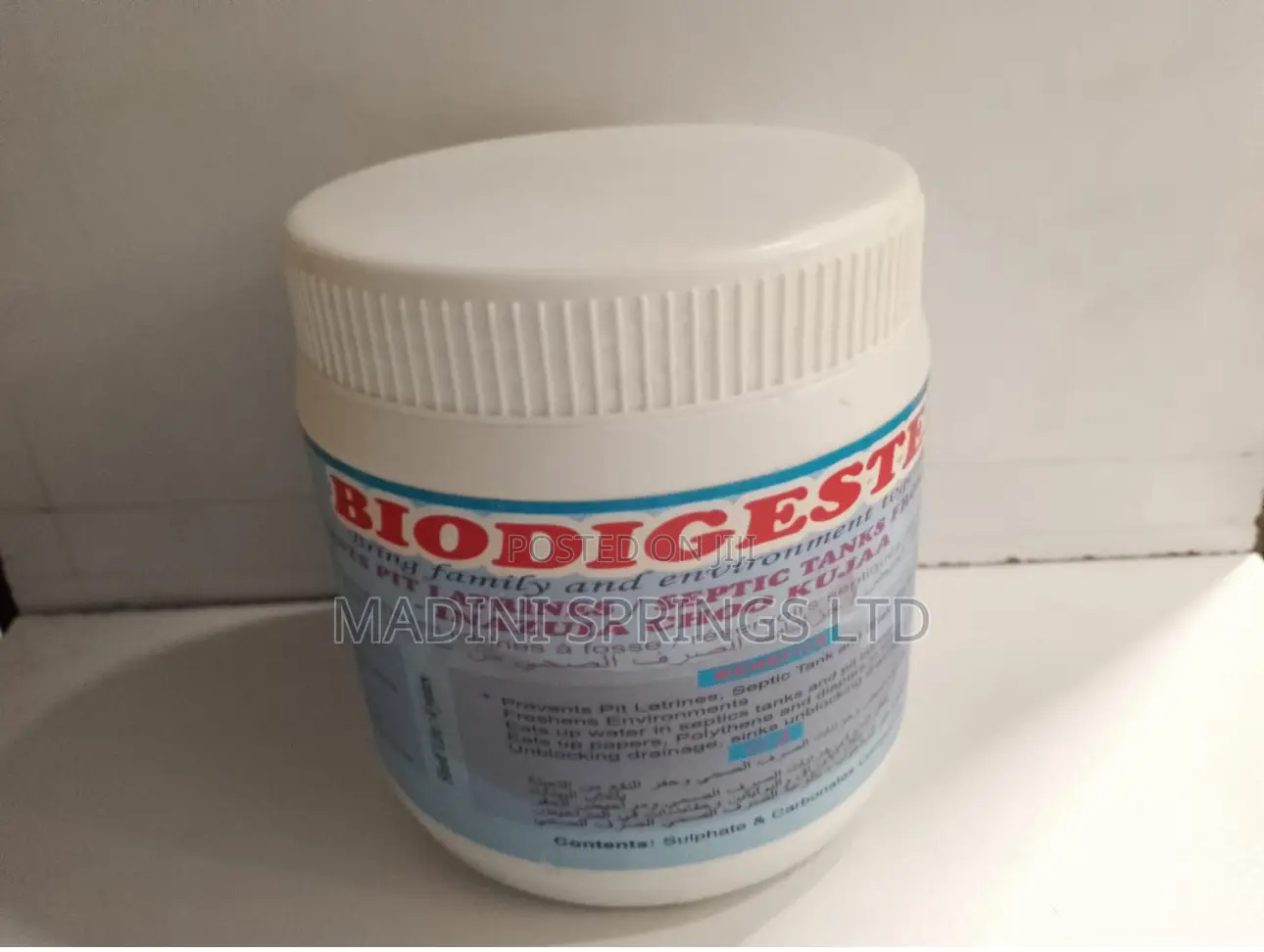 Biodigester With Powerful Bacteria Enzymes