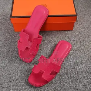 Hermes Women Sandals Pink in Color