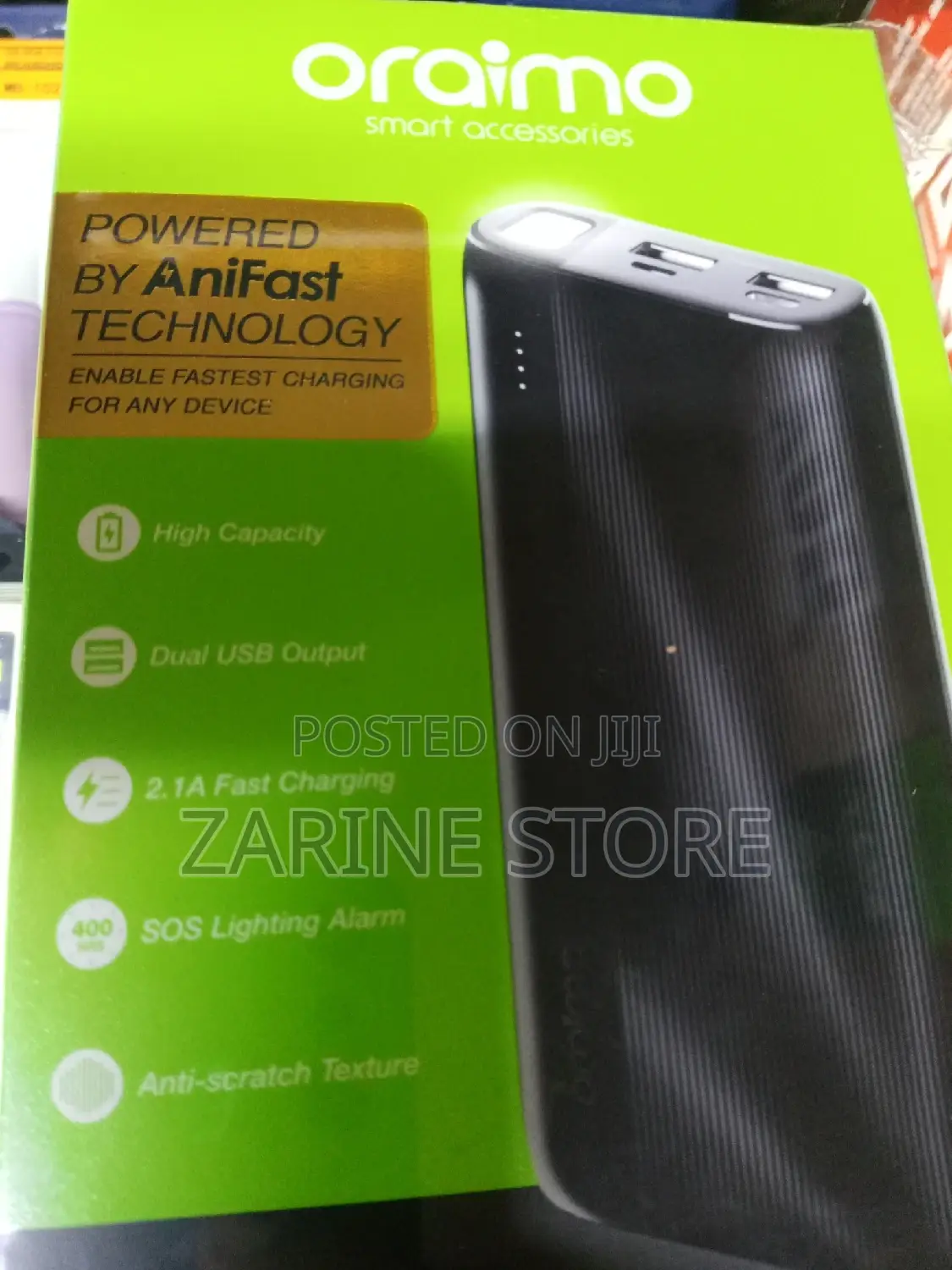 Oraimo Power Bank 20000mah Type C Micro USB Dual Input
