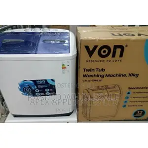 ✓Von 10kgs Twin Tub Washing Machine