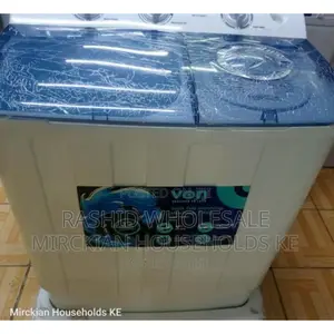 ✓Von 7.5kgs Semi Automatic Double Tab Washing Machine
