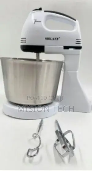 Sokany Electric Hand Mixer With Bowl,Whisk Egg Beater Cake
