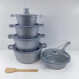 Bosch 11pc Cookware With Silicone Lid Covers Grey*