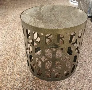High-Quality Laser Cut Powdercoated Side Table.