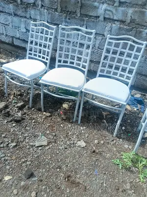 Restaurant Chairs, Powder Coated White 