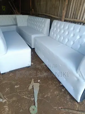 White Couches or Waiting Benches