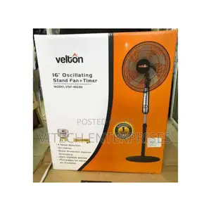 VELTON 16" Standing Fan With Round Wide Stable Base
