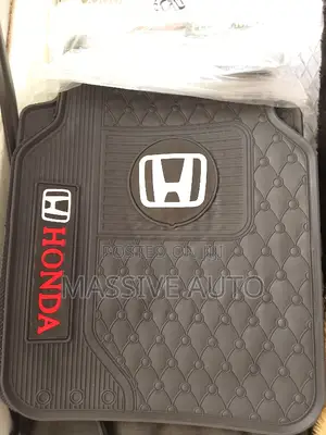 Black 5 PCS Car Mats/ Honda Branded Car Mats
