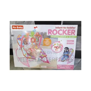 Hu-Baby Trendy Infant- To-Toddler Portable Baby Rocker