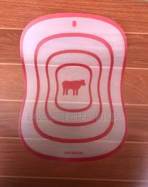 Red Plastic Chopping Board
