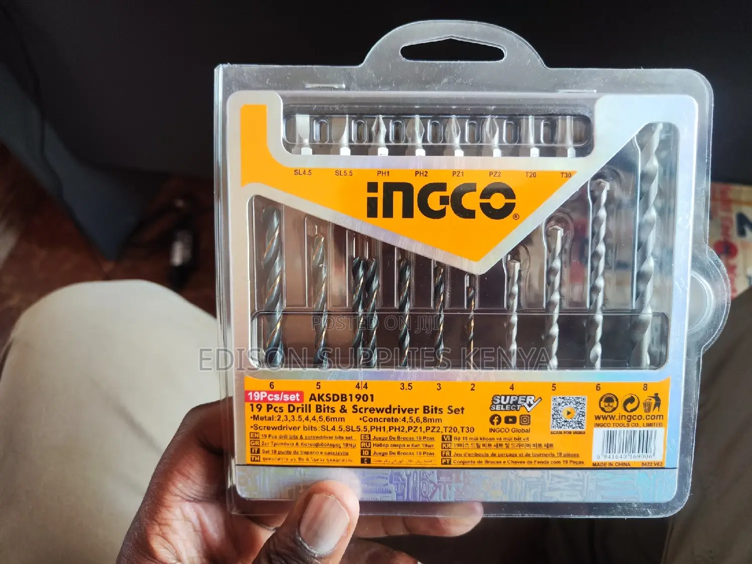 Drill Bits Ingco 19pcs Drill Bits Screwdriver Bits Set