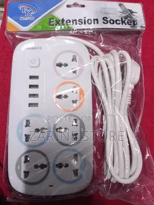 Extension Socket With USB Port On/Off Power Button