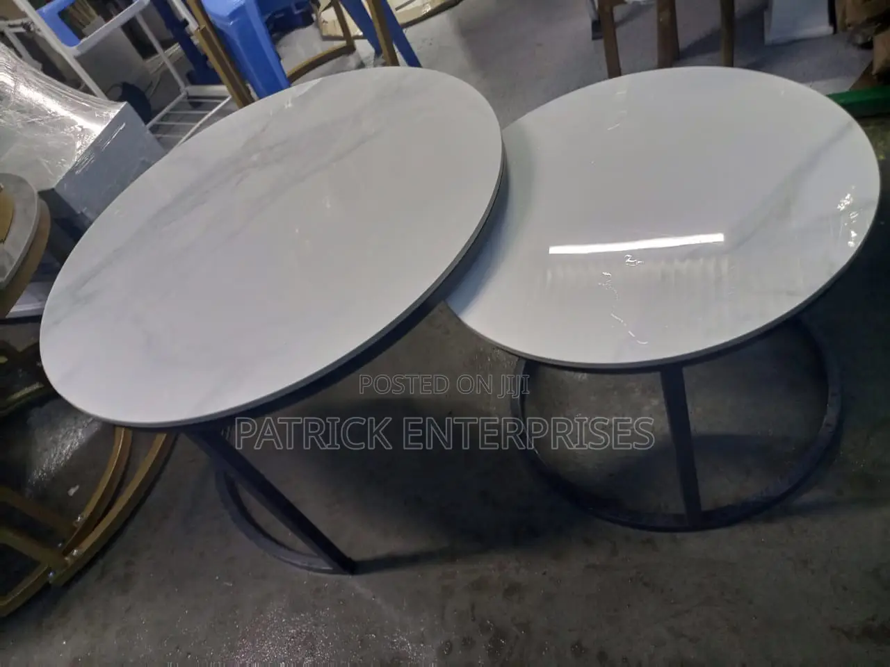 Important Morden Marble Nesting Coffee Table