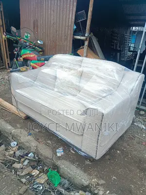 Unique Stylish Sofa, 2 Seater With Throw Pillows.