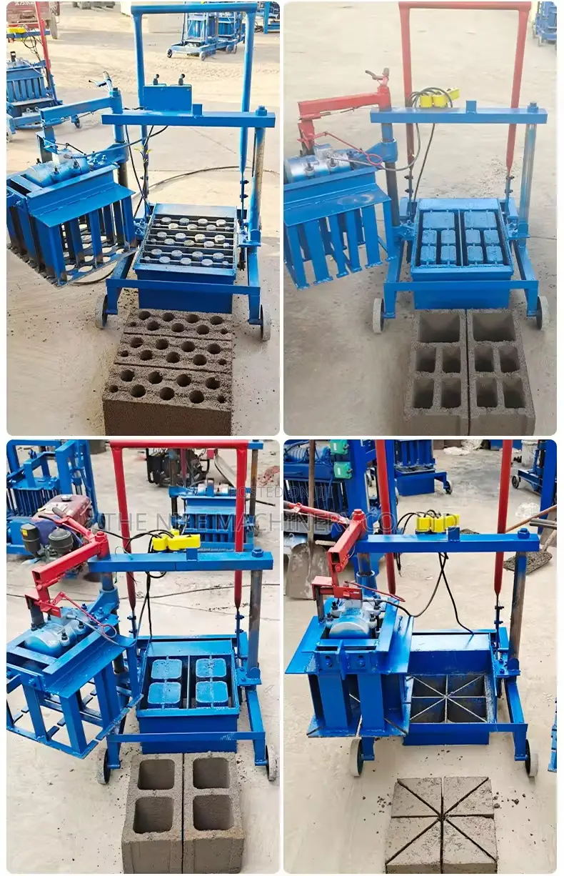 Manual Hollow Concrete Cement Brick Block Making Machine