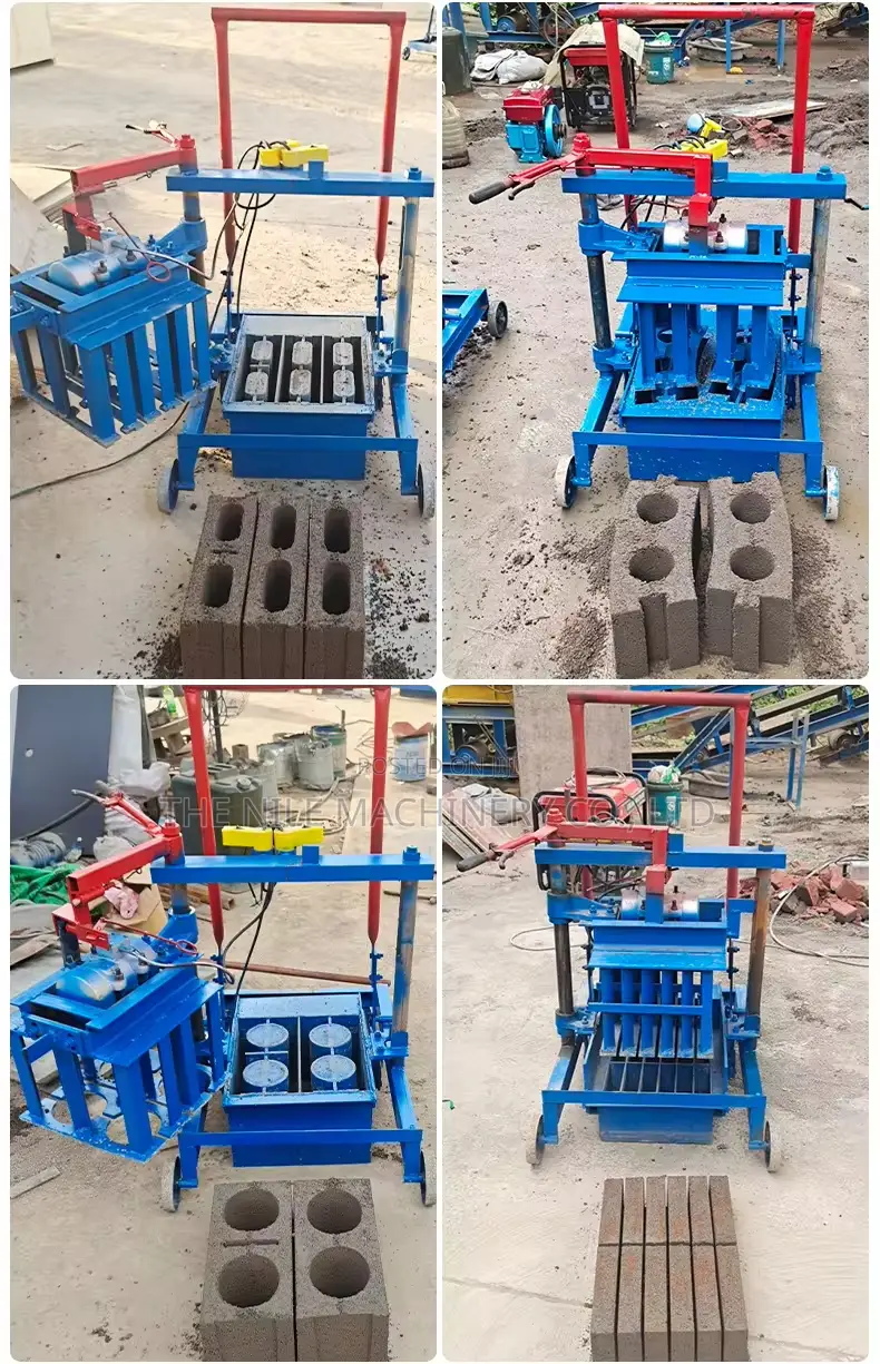 Manual Hollow Concrete Cement Brick Block Making Machine