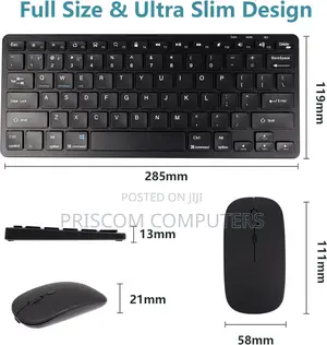 Mini Wireless Keyboard Mouse Combo for Smart Tv and PC