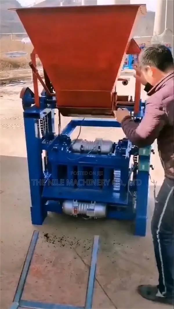 Automatic Concrete Block Interlocking Brick Making Machine