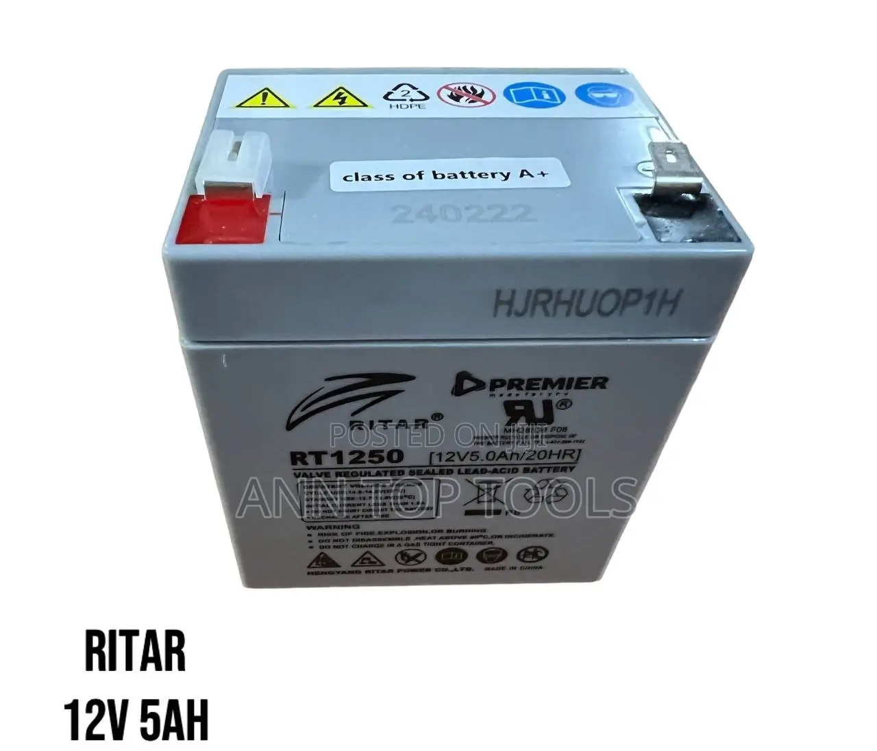 Ritar Ups Backup Battery 12v 5ah