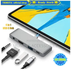 USB C Hub Adapter for iPad Pro 11", Air 4, 4in1 Dock Station