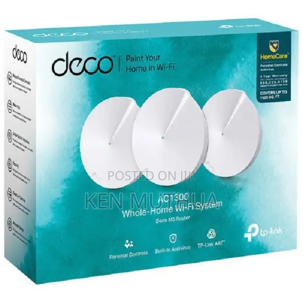 Tp-Link Deco M5 Whole Home Mesh Wi-Fi System Security Dual-B
