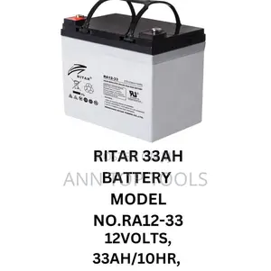Ritar 33ah 12v Solar Battery