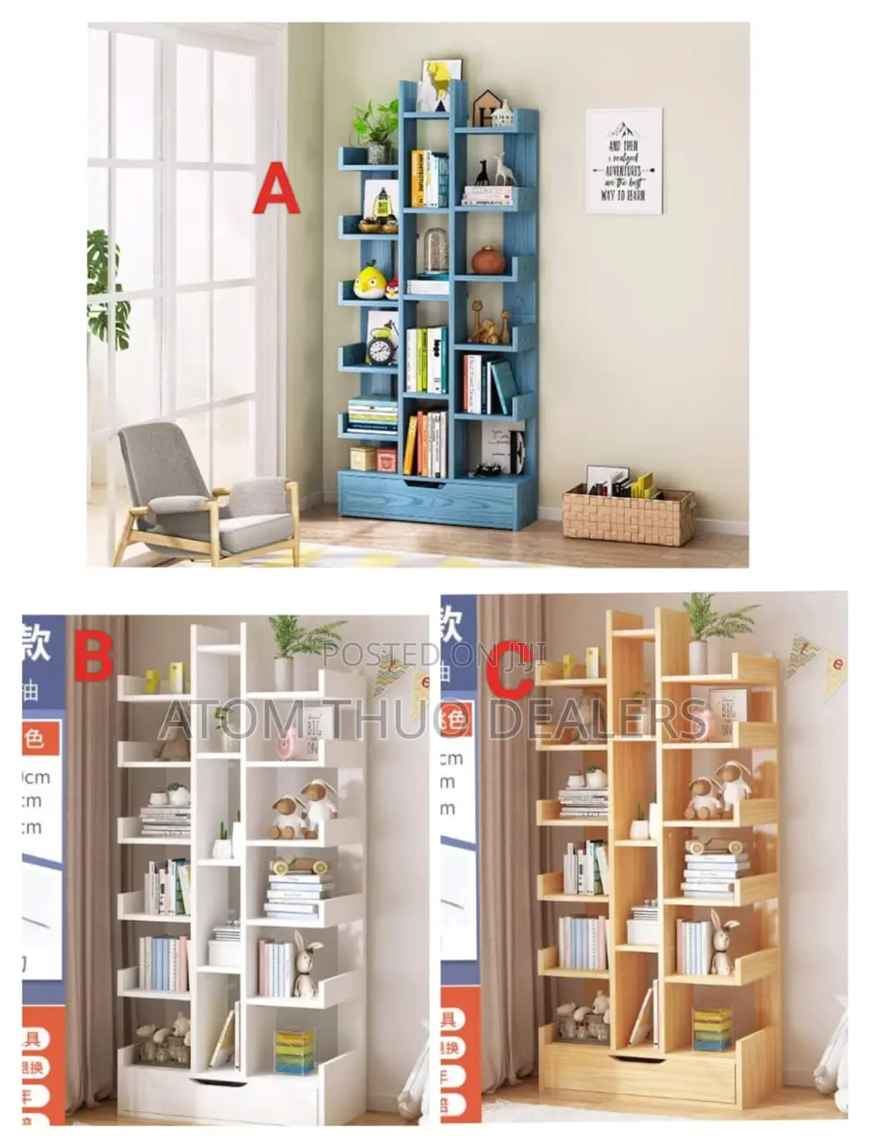 *Multi-Purpose Book
Study Room Bookcase