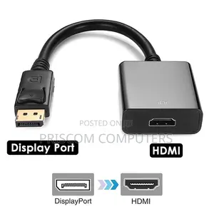 Display Port Male To HDMI Cable Converter Adapter For PC