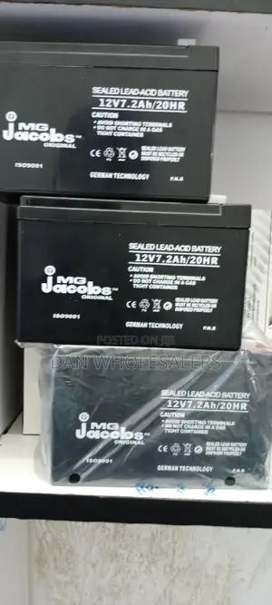 MG Jacobs 12V 7.2ah 20H Sealed Lead-Acid Battery