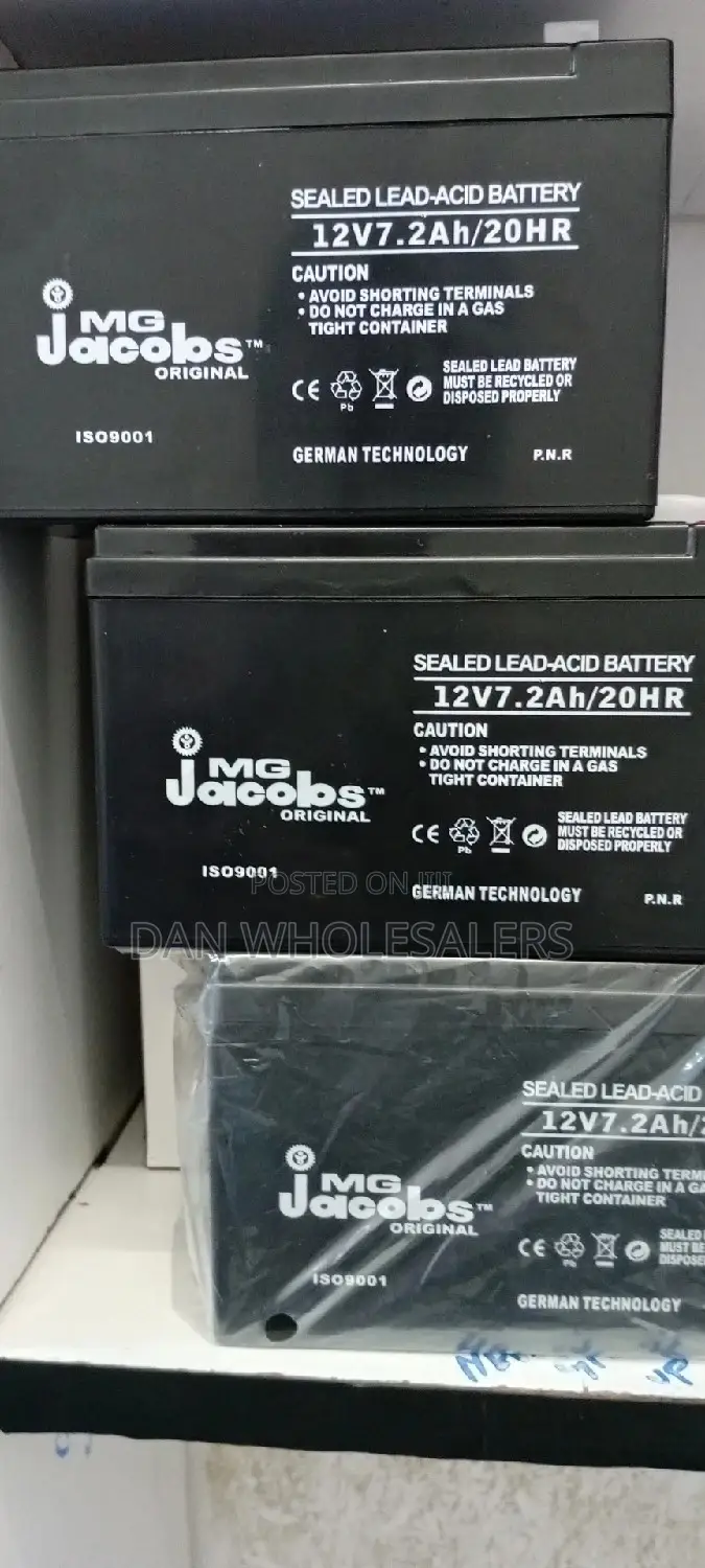 Jacobs 12v 7.2ah 20h Sealed Lead-Ups Battery