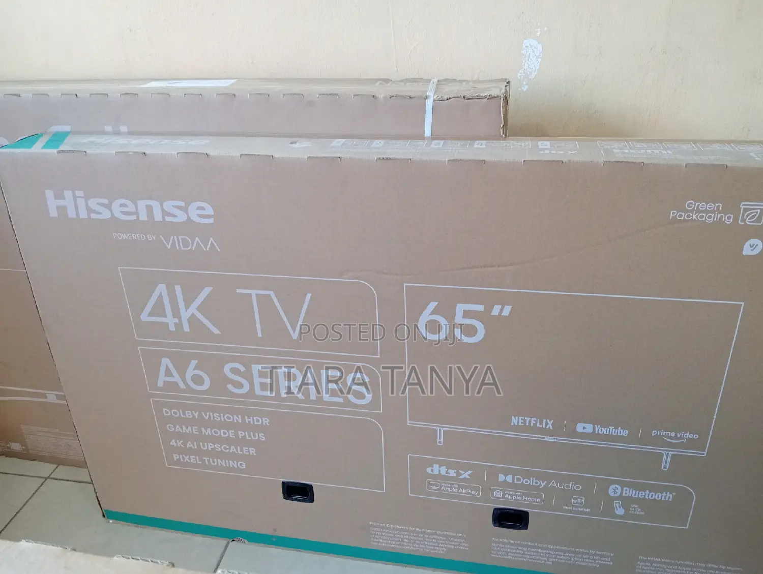 Hisense 65A6 Smart Uhd Frameless TV
