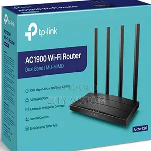 Tp-Link Ac 1900 Mu*Mimo(Wifi 5 Router!! Tl-Archer C80!! C80!