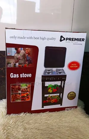 Cooker Full Gas Standing Cooker With Shelves Premier